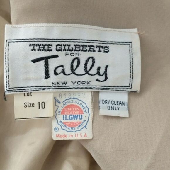 Vtg 60s Cocktail Dress Avant Garde Gilberts For Tally 10 M Satin Sequins Black - Picture 13 of 16